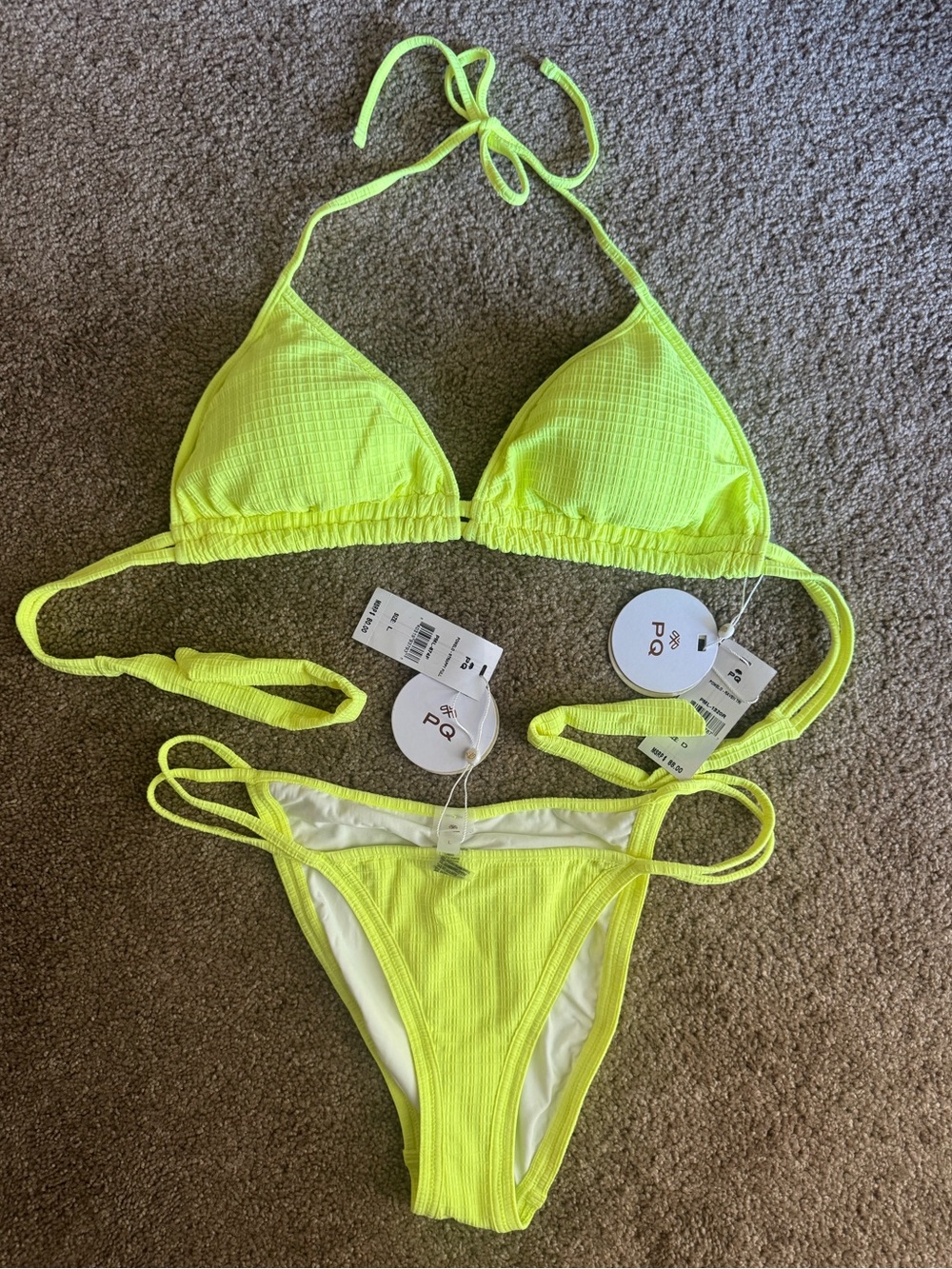 PQ Swim Pomelo Raven Bikini Swimsuit Set
